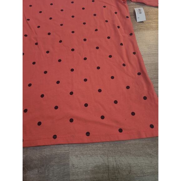 Old navy xs womens pink and black polka dot blouse new with tags - Picture 2 of 9